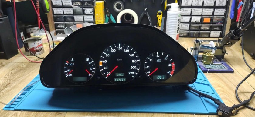 Пересвет щитка мерс 230