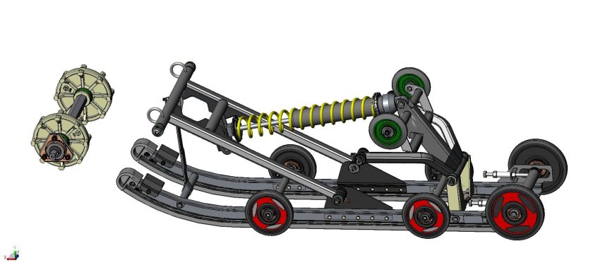 Задняя подвеска снегохода arctic cat z1