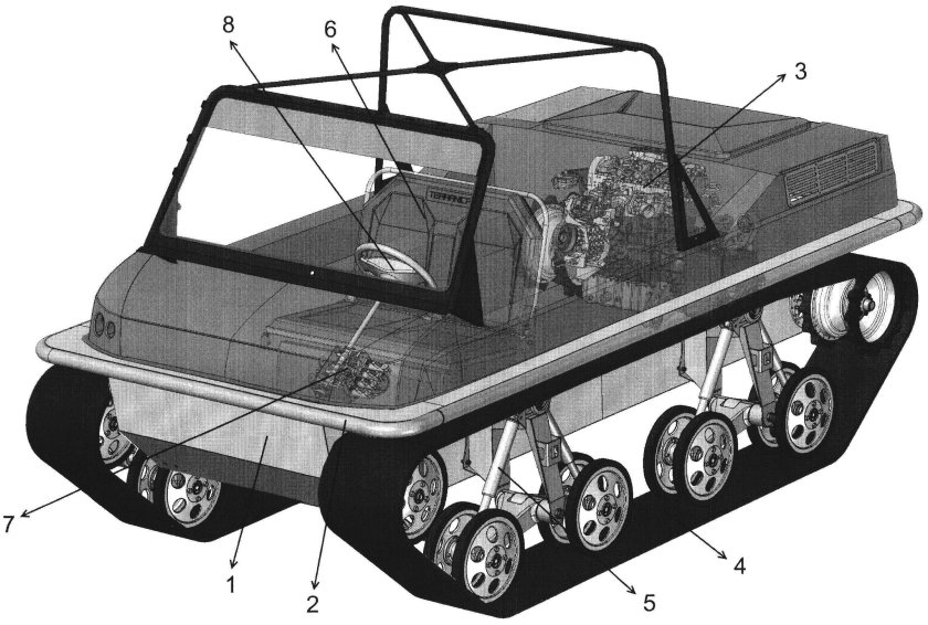 Гусеничный вездеход Юкон чертежи