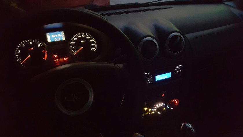 Пересвет приборки Лада Ларгус