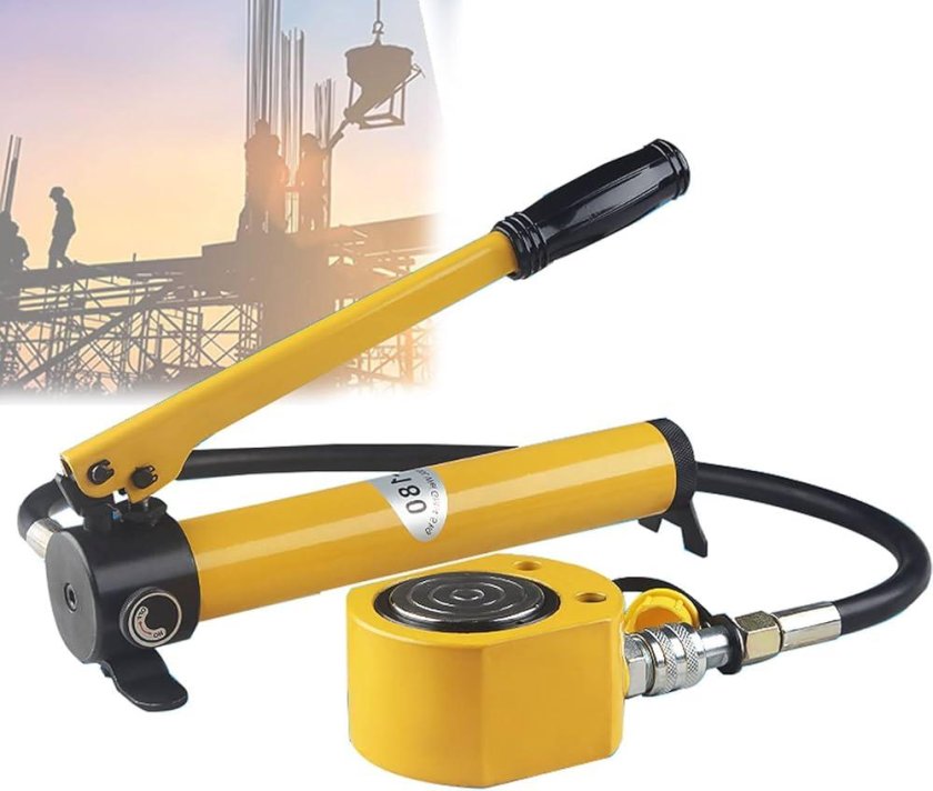 Гидравлический цилиндр 20 тонн домкрат с насосом