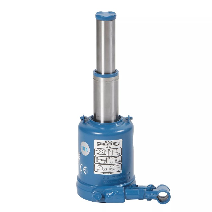 Домкрат гидравлический бутылочный двухштоковый 3т