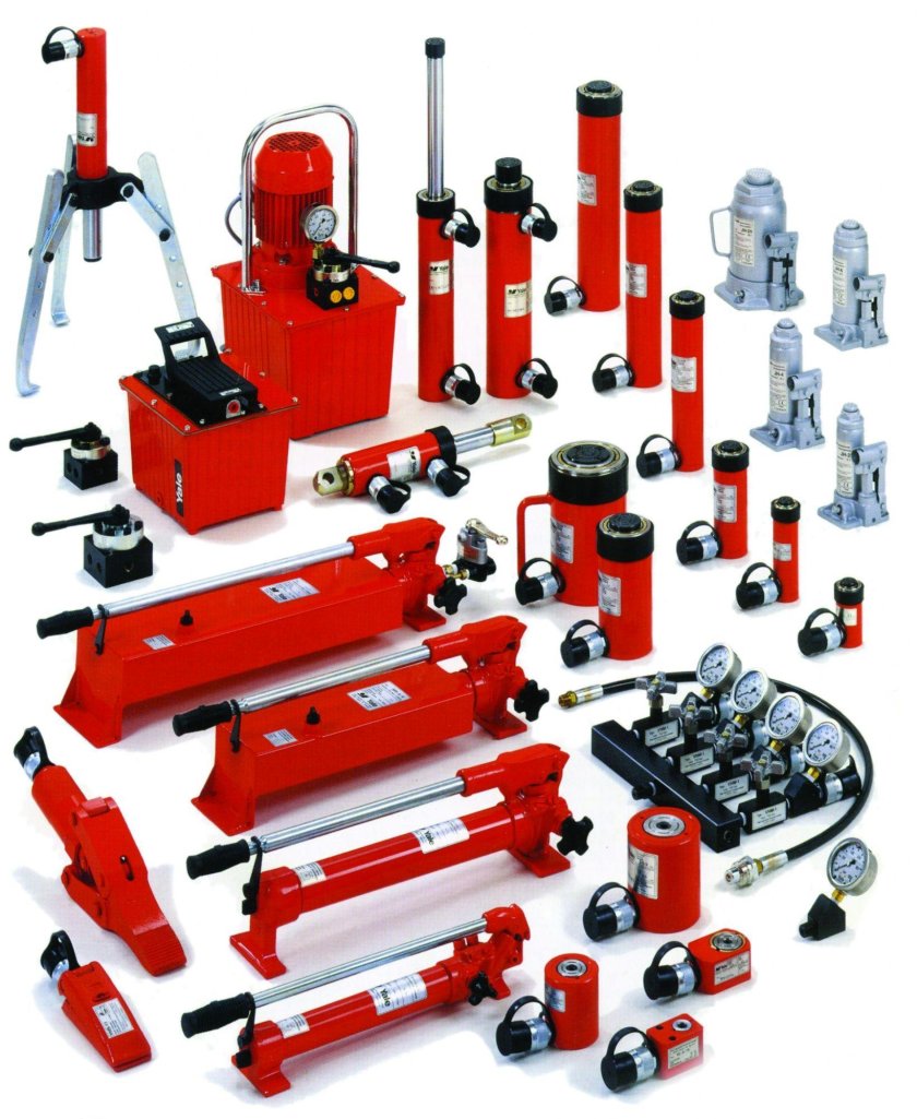 Домкрат гидравлический 50т с маслостанцией