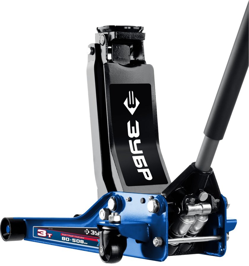 Домкрат подкатной ЗУБР 3т