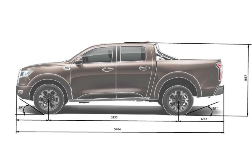 Грейт вол Вингл 7 Размеры кузова