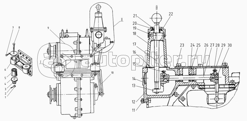 Коробка передач ДЗ-122а-1.55.00.000