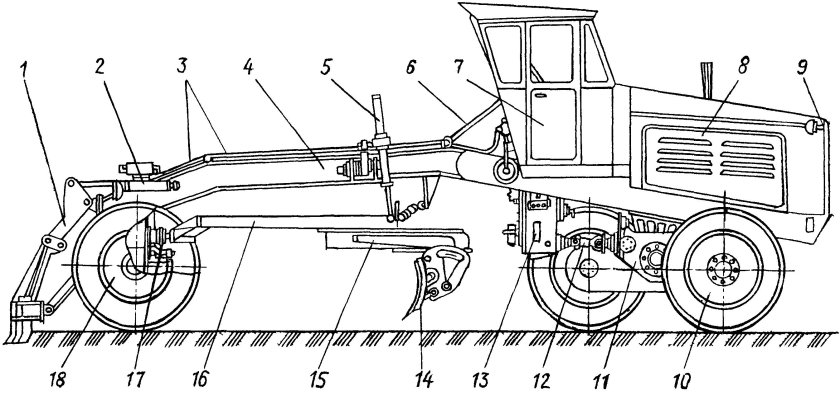Автогрейдер ДЗ-143 чертежи