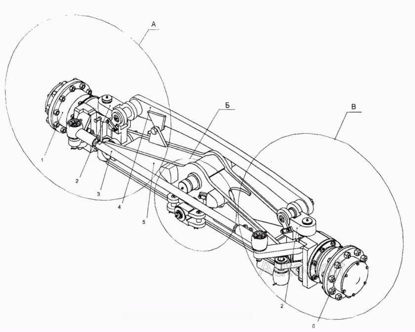 Мост передний а120