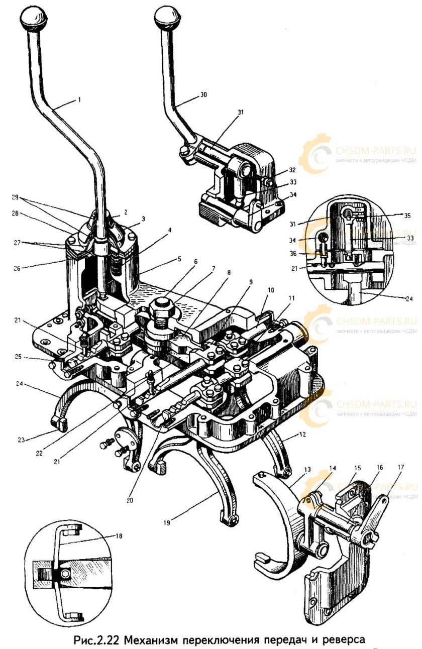 Рычаг КПП дз98