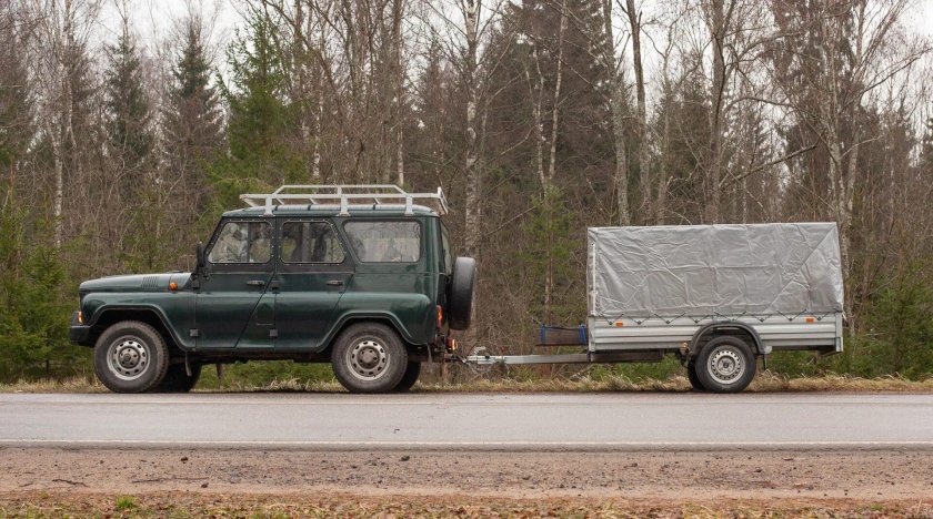 Самосвальный прицеп для УАЗ Хантер