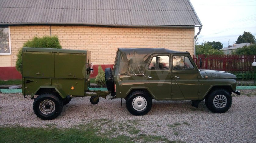 УАЗ 469 С прицепом