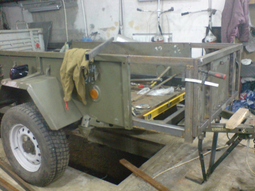 Прицеп УАЗ 469 ходовая