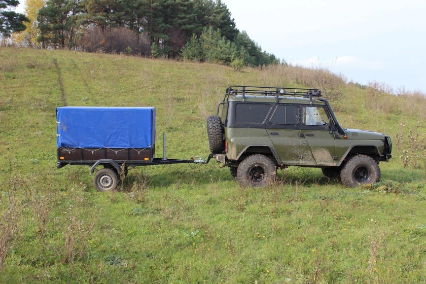 УАЗ 31512 С прицепом