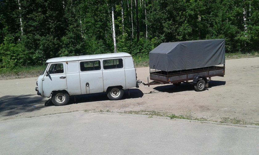УАЗ 3741 С прицепом