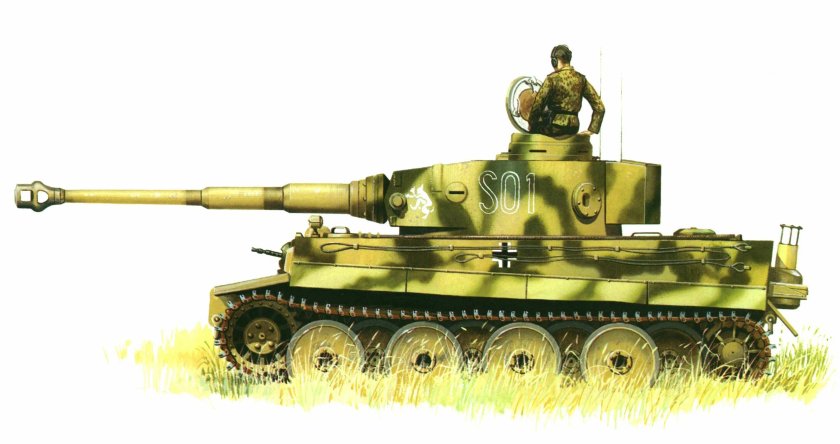 Камуфляж танков дивизии СС дас Райх