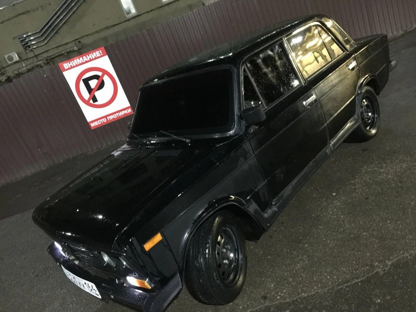 ВАЗ 2106 чёрная тонированная
