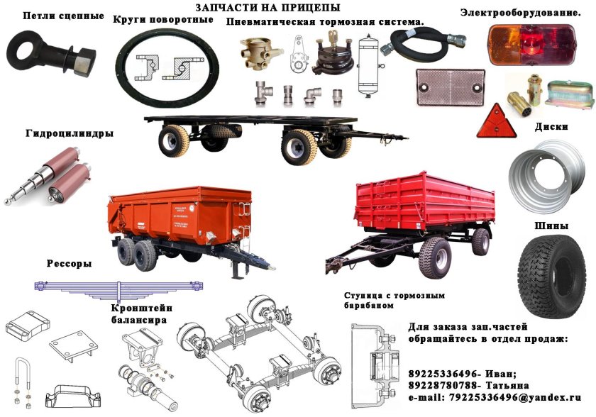 Прицеп 2птс4 вес прицепа