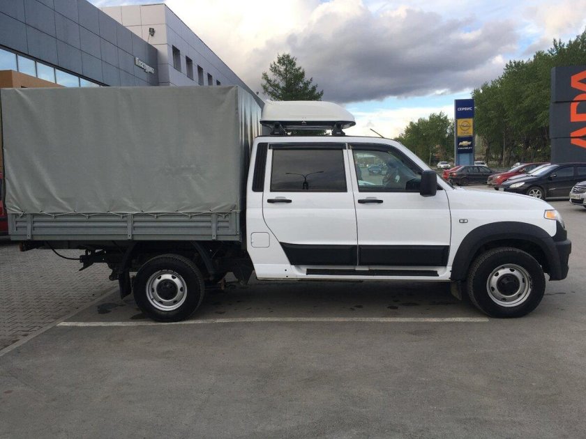 Тент на УАЗ профи двухрядная кабина