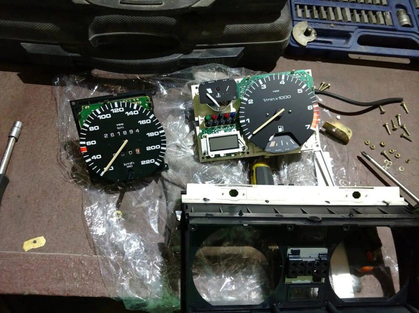 Приборка гольф 2 с тахометром