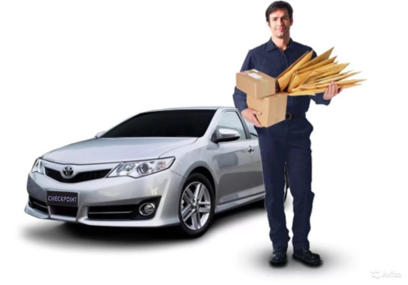 Курьер на машине