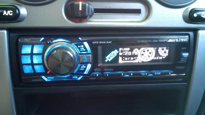 Алпайн процессорная магнитола 98