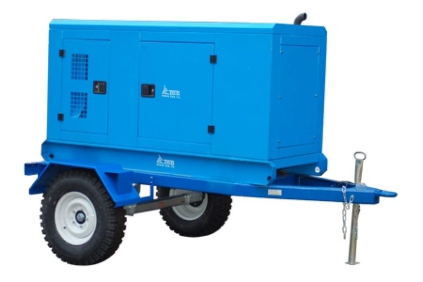 ТСС Эд-50-т400-1ркм5 в кожухе на шасси