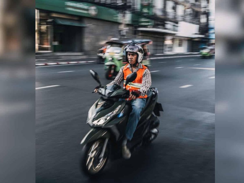 Езда на скутере