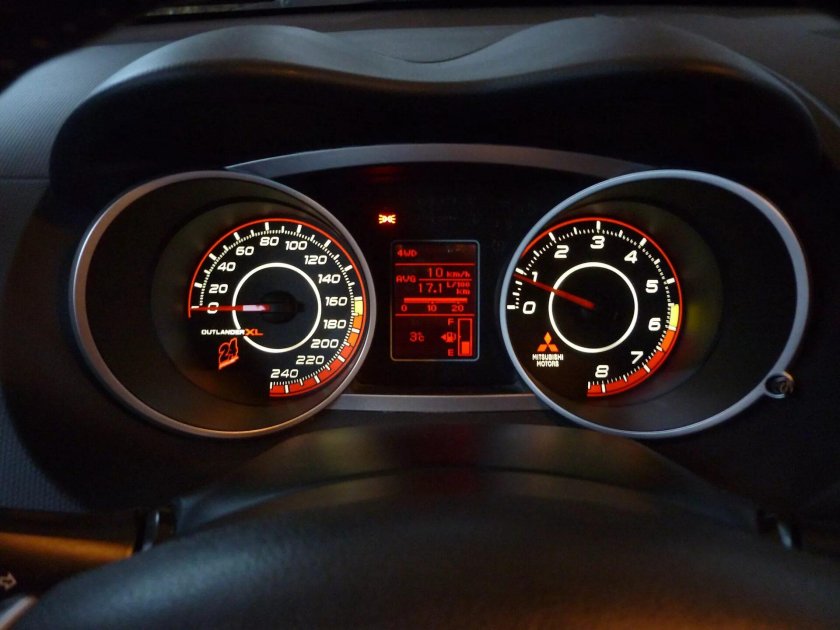 Mitsubishi Outlander приборная панель