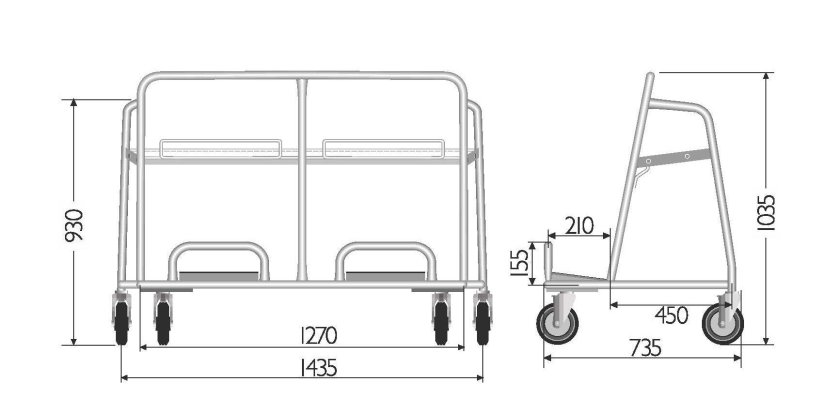 Тележка для перевозки