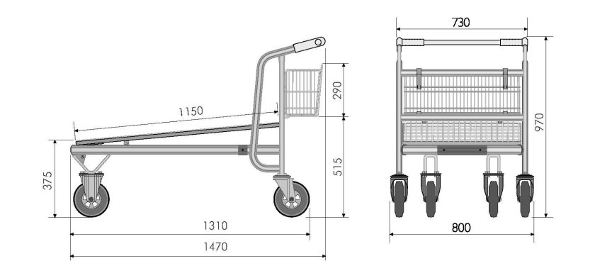 Грузовая тележка Cash &amp; carry 0103-500