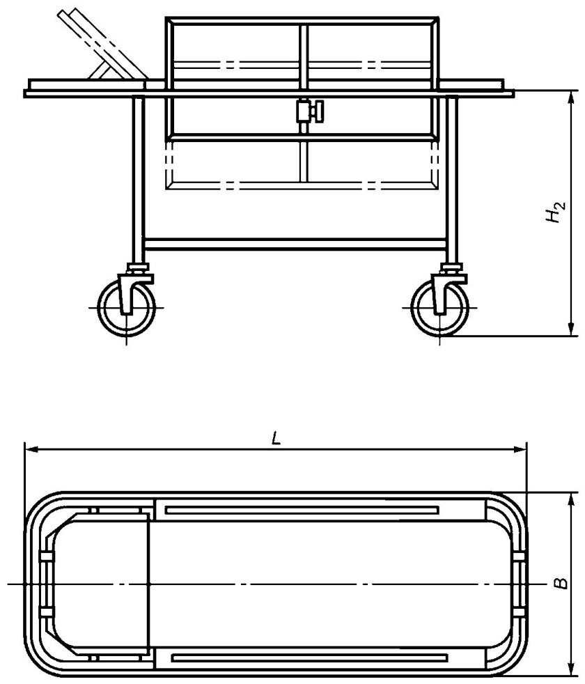 Тележка для перевозки АКБ чертеж
