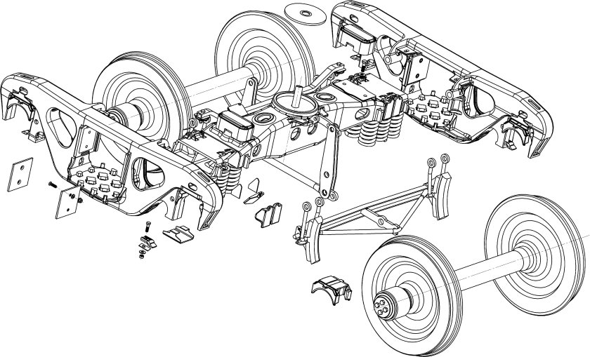 Тележка грузового вагона 18-9855