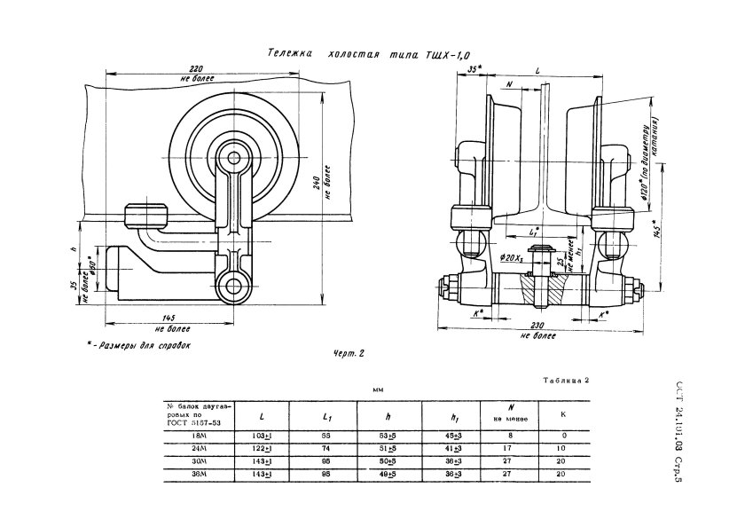 Тележка приводная ТШП-25 чертеж