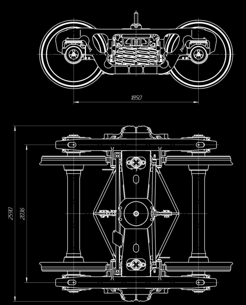 Тележка грузового вагона 18-2129