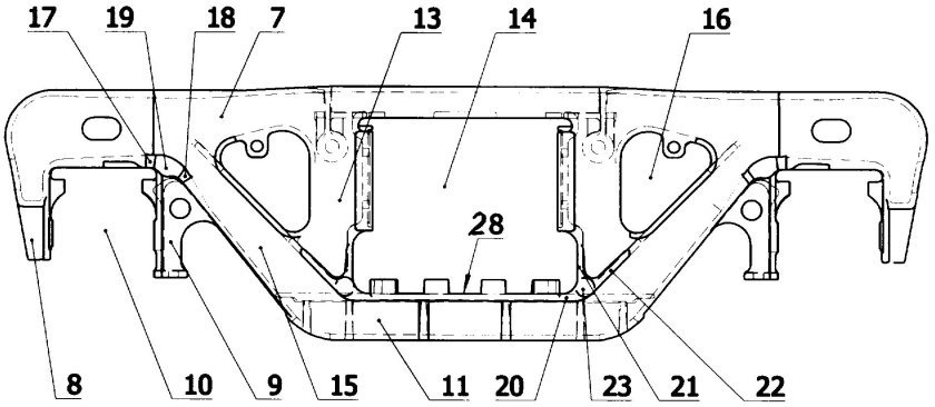 Боковая рама тележки 18-100 грузового вагона