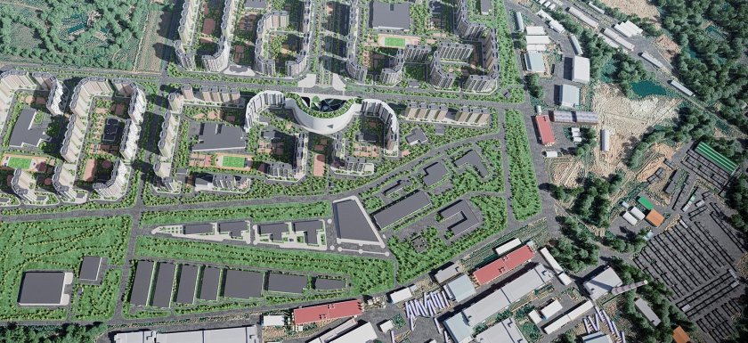 Центр-2 Железнодорожный план района