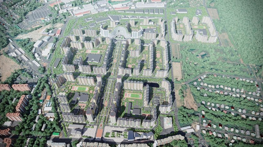 Микрорайон центр 2 Железнодорожный