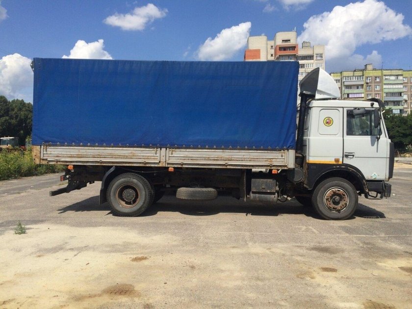 МАЗ 5336 бортовой тент