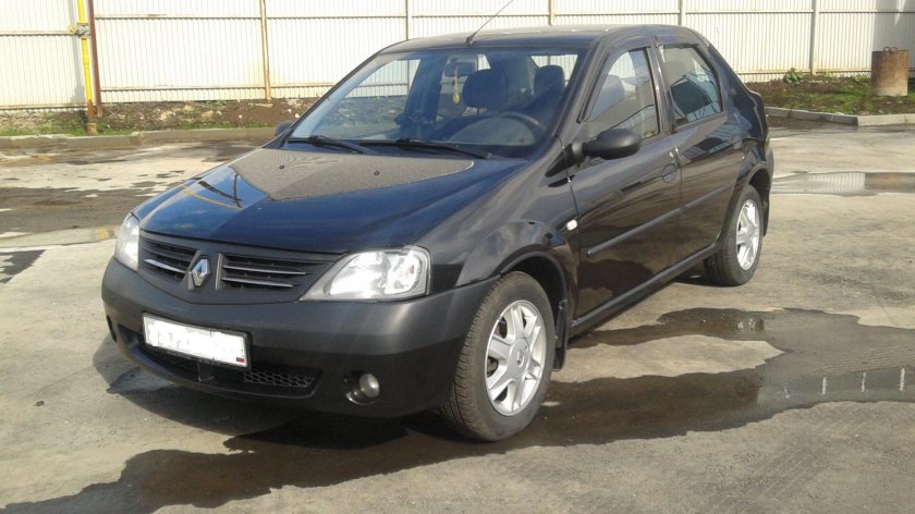 Рено Логан 2009 черный