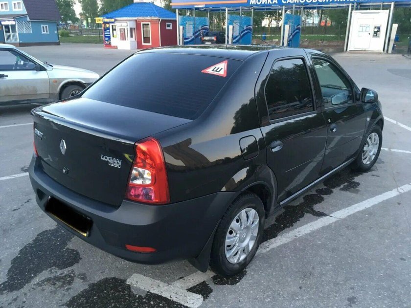 Рено Логан черный