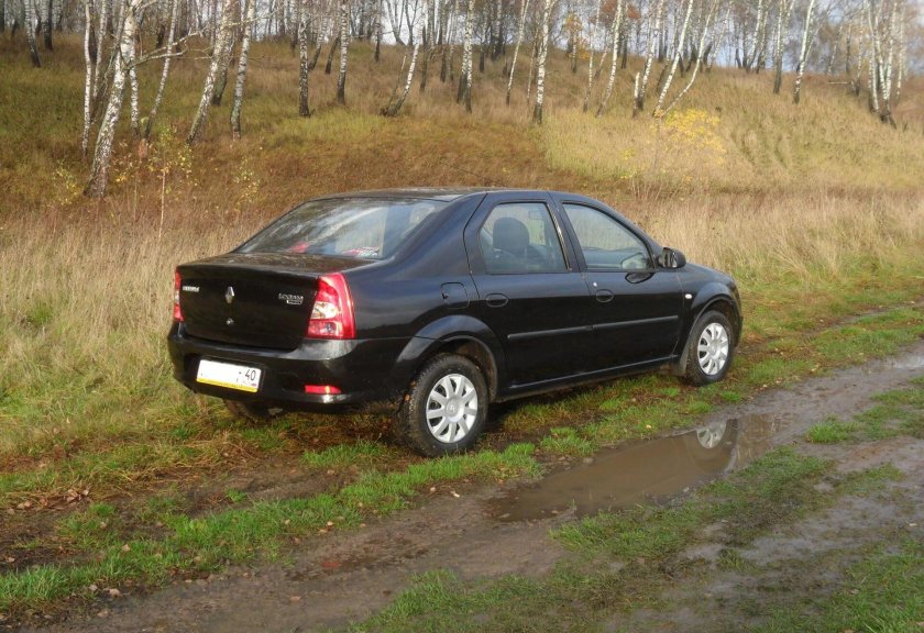 Рено Логан черный