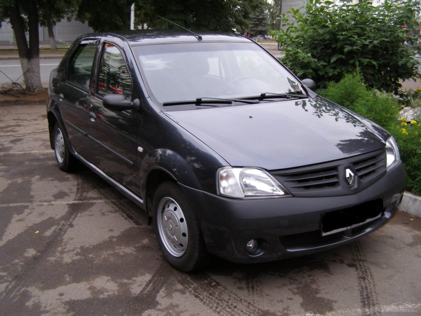 Рено Логан черного цвета 20