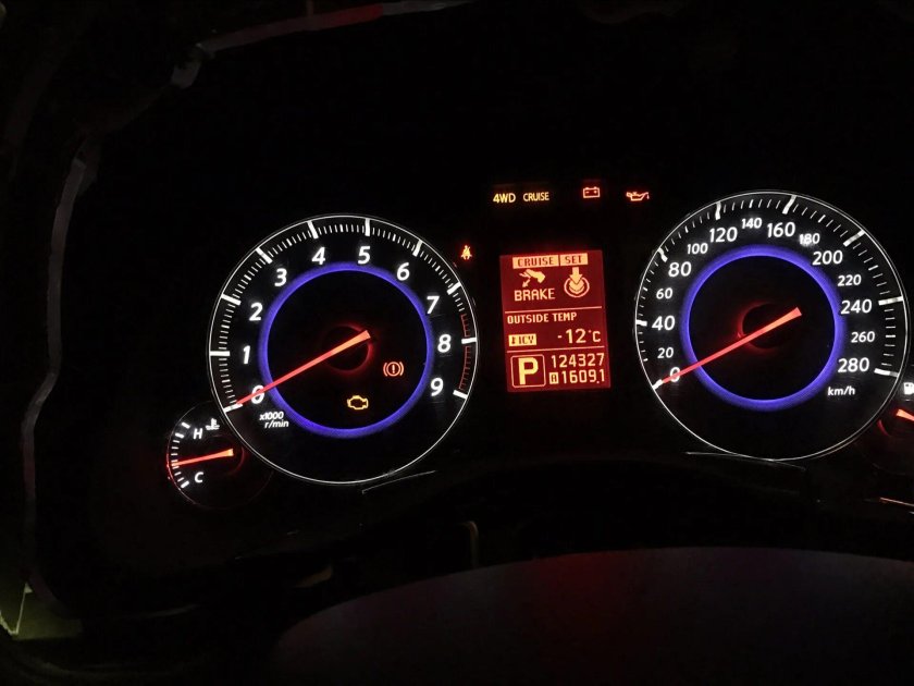 Infiniti fx35 s50 цифровой спидометр
