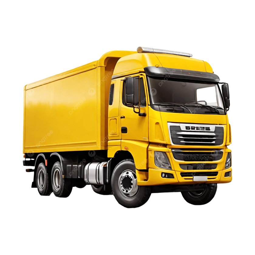 Грузовик на прозрачном фоне