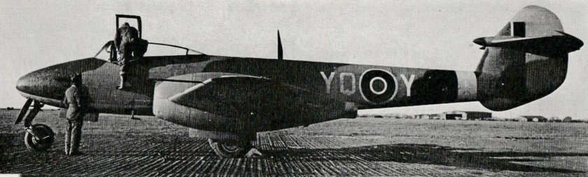 Gloster g.41 "Meteor", истребитель