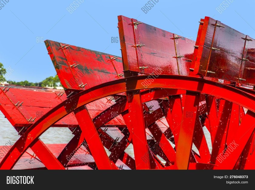 Гребное колесо рисунок