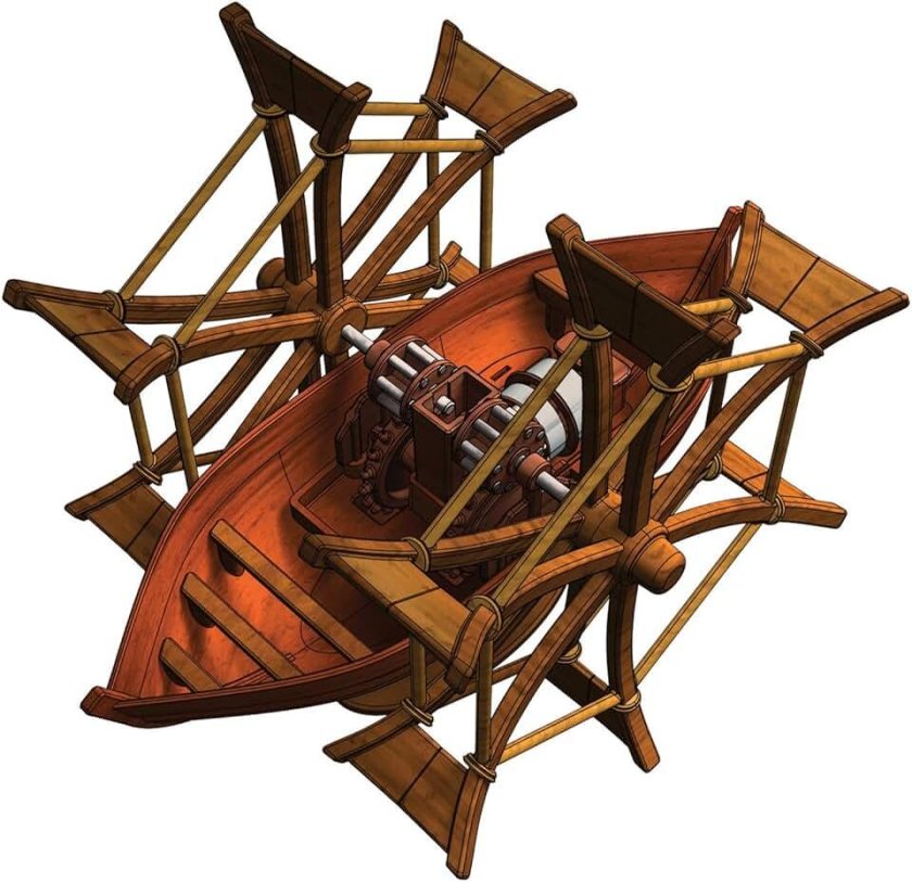 Колесная лодка Леонардо да Винчи