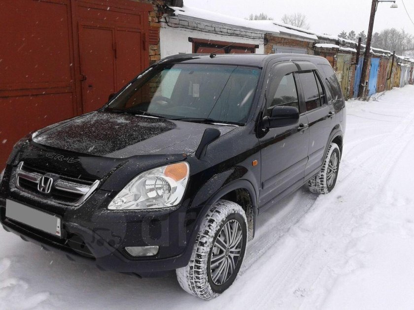 Купить Honda CRV 2002 зима черный