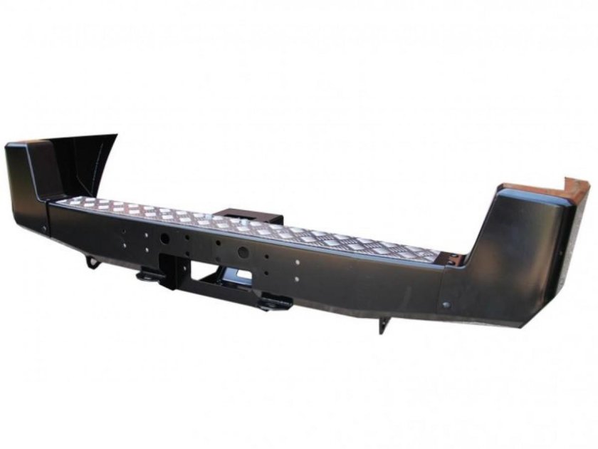 Бампер риф задний УАЗ Патриот (2005-2014) с площадкой под лебедку стандарт