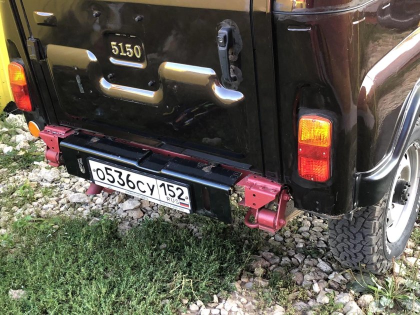 УАЗ 469 задний номер